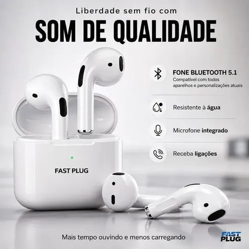 Fone De Ouvido Bluetooth Sem Fio
